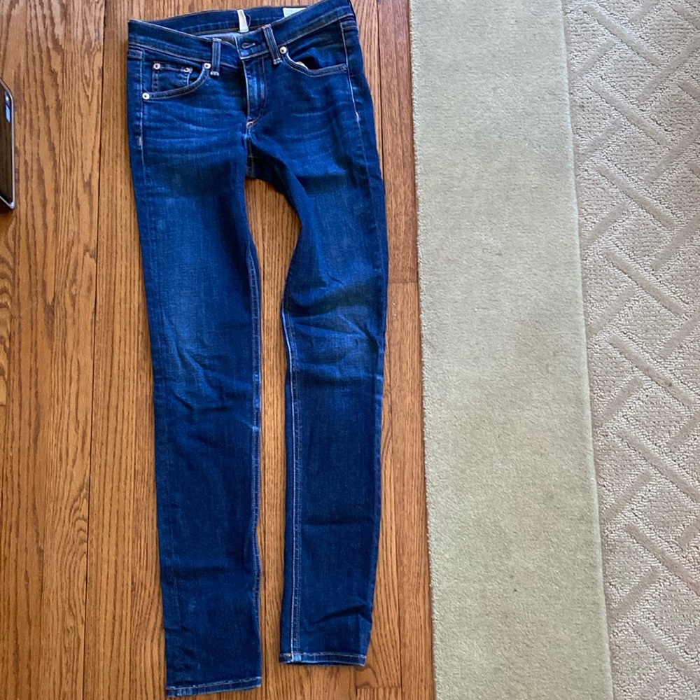 RAG AND BONE MID RISE STRETCH ANKLE SKINNY